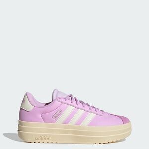 Adidas Women's Light Purple and Cream Sneakers